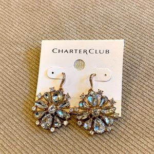 **NWT** Charter club rose gold earrings
